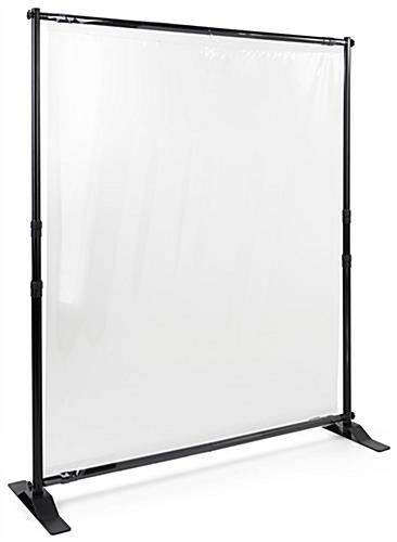 This Sneeze Shield Room Divider Can Be Sanitized Daily With Mild Cleansers Sneeze shield room divider with waterproof and tear-resistant screen
