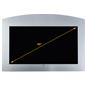 Adhesive decorative faceplate for commercial monitors for large 55 inch digital signs