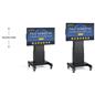 Interactive digital signage with motorized lift and adjustable height