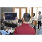 55" Flip Pro interactive whiteboard by Samsung at front of meeting room