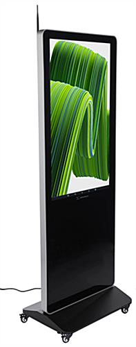 Use This WiFi Enabled 43" Digital Advertising Floor Stand Display to Easily Import Media Content 43" digital advertising floor stand display with tempered glass screen