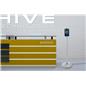 Non-contact body temperature screening kiosk with configurable door access control