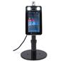 Adjustable countertop temperature screening device with black base