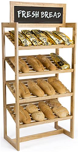 Rustic Farmers Market Bread Display Farmers Market Bread Display in Use