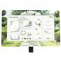 Custom frame for DPF215 digital sign stands has protective acrylic sheild