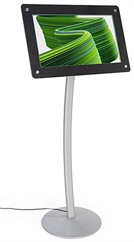 Digital Poster Pedestal Stand is a Tech Savvy Way to Display Marketing Content Digital poster pedestal stand with photo audio and video display