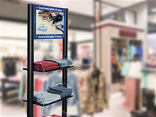 Customized Digital Merchandising Shelves with UV Printed Frame UV printed customized digital merchandising shelves