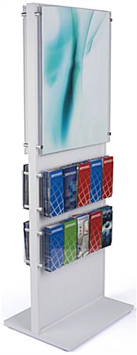 Publication and Poster Combo Stand with Acrylic Brochure Holder Publication and Poster Combo Stand with Acrylic Panel
