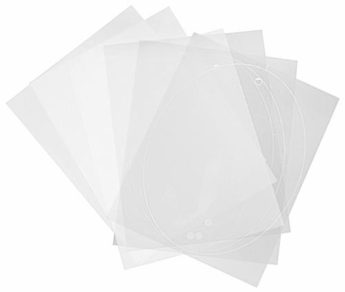 Portrait or Landscape Orientation Replacement Film Kit for DSIGN108OV Signage Replacement film kit for DSIGN108OV signage for laser printers