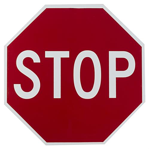 18" Stop Sign for Street Posts 18" Stop Sign, Aluminum