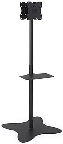 67" Tall Dual Pole TV Stand Black Dual Pole TV Stand