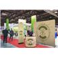 Eco friendly fabric backdrop with recycled material fabric