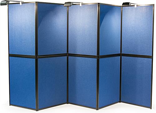 Exhibit Booths Hook & Loop Display Panel for Graphics with Halogen Lights