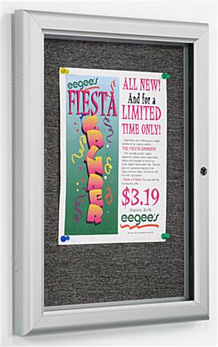 Tackboard, 12" x 17" Fabric Covered fabric tack board