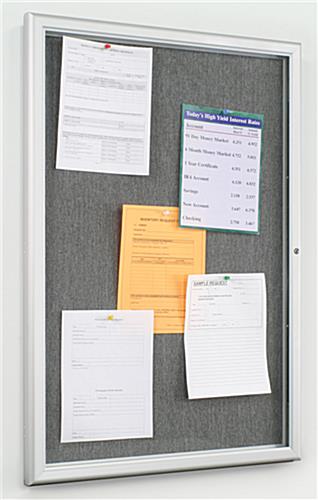 Tack Board, 24" x 36" Fabric Buletin Board tack board