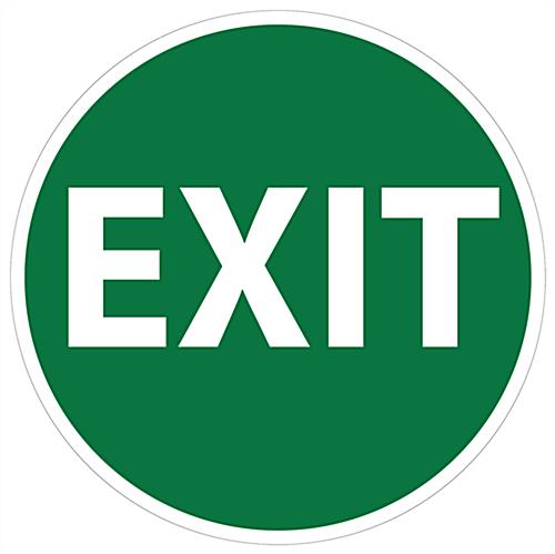 Safety Floor Exit Sign - Suitable for Workplace Settings Pre-printed safety floor exit sign