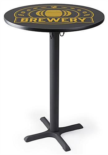 Custom Logo Pub Table Increases Brand Awareness Through Visibility Custom logo pub table with UV Printing