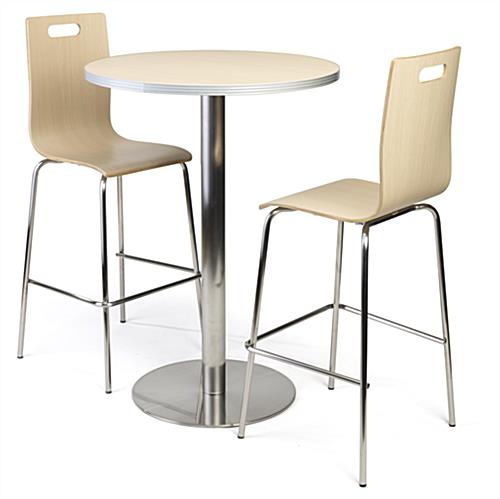 Bar Height Table And Chairs - Great for Cafeterias Bar height table and chairs complete set