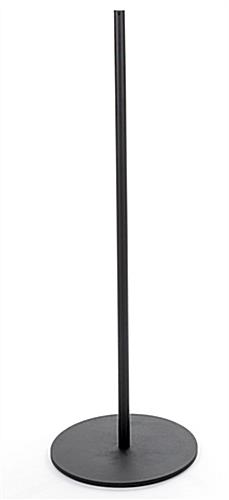 8-Barrier Black Gallery Stanchion System for Waiting Lines 1 Post of the 8-Barrier Black Gallery Stanchion System