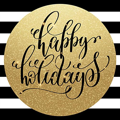 Christmas Holiday Floor Decal for In-store or Sidewalk Placement christmas holiday floor decal with festive message