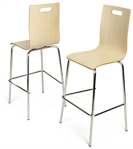 Pub Height Bentwood Chairs Come in a Set for Easy Updates Set of 2 Pub height bentwood chairs