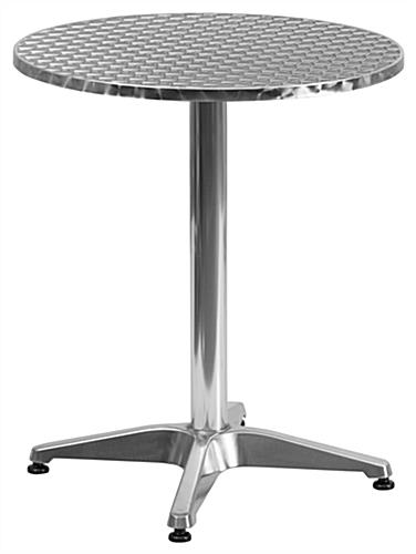 Durable and Stylish Aluminum Restaurant Cafe Table Aluminum restaurant cafe table with modern outdoor style