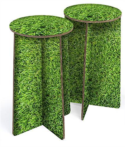 Simple Cardboard Round Stool for Parties Provides Durable Seating for Guests lightweight simple cardboard round stool