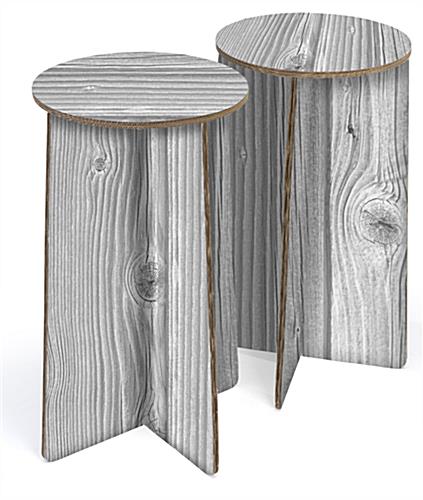 Corrugated Disposable Cardboard Show Stools for Events Can be Easily Recycled flat pack disposable cardboard show stools