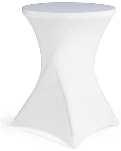 Table with Stretch Cover, Front View Table with Stretch Cover is Machine Washable