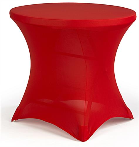 Cafe Table with Spandex Cover, Front View Cafe Table with Spandex Cover is Machine Washable