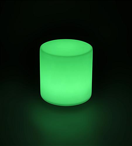 Light Up Round Cocktail Table Stool with 16 Different Colors Light Up Round Cocktail Table Stool with Green Light Color