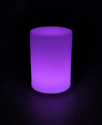 Round Light Up Glow LED Table with 16 Different Light Colors Round Light Up Glow LED Table