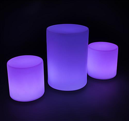 Multicolor Illuminated Cocktail Table Set Illuminated Cocktail Table Set with 16 Color Options