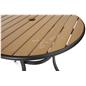 Patio set with water resistant finish