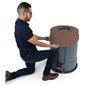 Spandex trash can covers are washer and dryer friendly
