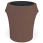 Brown spandex trash can covers fits 55 gallon barrels
