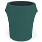 Green spandex trash can covers fits 55 gallon waste barrels