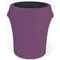 Purple spandex trash can covers fit 55 gallon waste bins