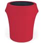 Red spandex trash can covers fits 55 gallon waste barrels
