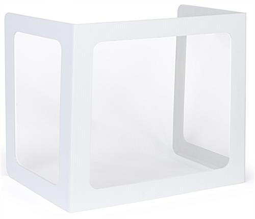 These Student Desktop Privacy Shields Will Help with In-Person Education Student desktop privacy shield with three clear panels