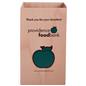 Disposable cardboard trash bin with 4-panels