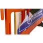 Crowd safety signage with hook and loop velcro