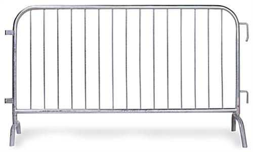 This 6' Steel Pedestrian Barrier Can Easily Handle Those Large Crowds at Your Next Event Steel pedestrian barrier with 6 foot panel