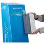 Custom cardboard sanitizer floor dispenser with easy attach sensor