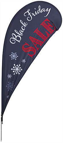"Black Friday" Teardrop Flag with Sale Message "Black Friday" Teardrop Flag with Chalkboard Background Color