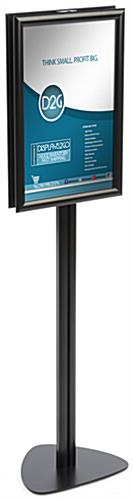 11" x 17" Contemporary Sign Stand Perfect for Museums 11" x 17" Contemporary Sign Stand, Aluminum