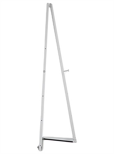 Portable Bi-Fold Easel with Adjustable Height Notches Silver portable bi-fold easel