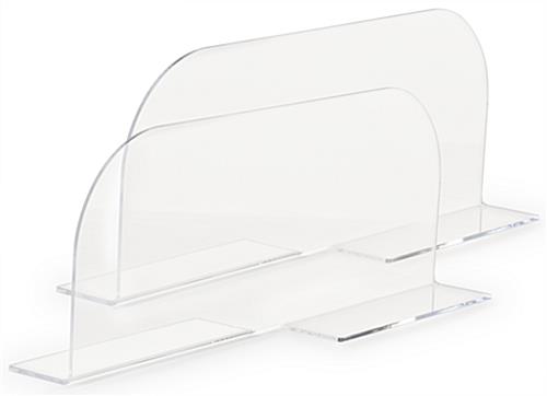 Use These Acrylic Divider for Metal Shelving to Help Organize Busy Storage Rooms Acrylic divider for metal shelving come in a set of two