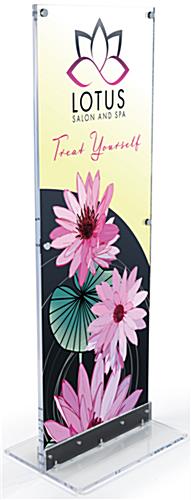 Acrylic Frame Large Printed Vertical Sign Large Printed Vertical Sign with Acrylic Frame