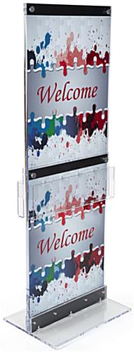 Acrylic Build Custom Graphic with Brochure Holders Custom Graphic with Brochure Holders& Acrylic Construction